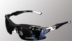 Men's Wrap Around 'Wasp' Plastic Sport Sunglasses