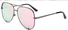 Women's Oversized Polarized Aviator 'Happy Vana' Metal Sunglasses