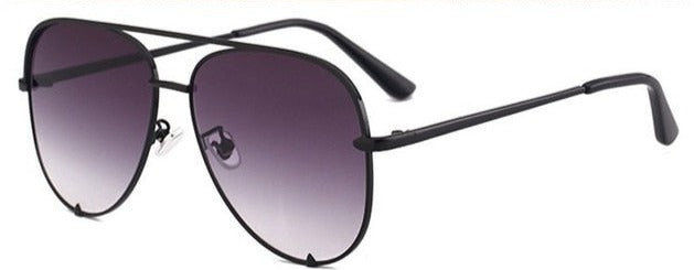 Women's Oversized Polarized Aviator 'Happy Vana' Metal Sunglasses