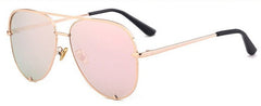 Women's Oversized Polarized Aviator 'Happy Vana' Metal Sunglasses