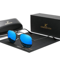 Men's Polarized Aviator  'Charlie' Metal Sunglasses