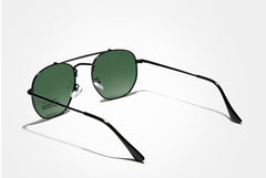 Men's Polarized Aviator  'Charlie' Metal Sunglasses