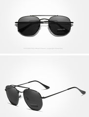 Men's Polarized Aviator  'Charlie' Metal Sunglasses