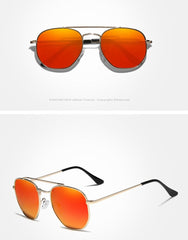 Men's Polarized Aviator  'Charlie' Metal Sunglasses