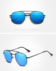 Men's Polarized Aviator  'Charlie' Metal Sunglasses