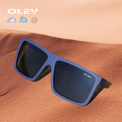 Men's Oversized Rectangular 'Beach Break' Plastic Sunglasses