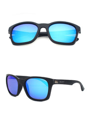 Men's Polarized Sports Rectangular 'All Mountain' Plastic Sunglasses