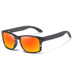 Men's Square 'Real' Wooden Sunglasses