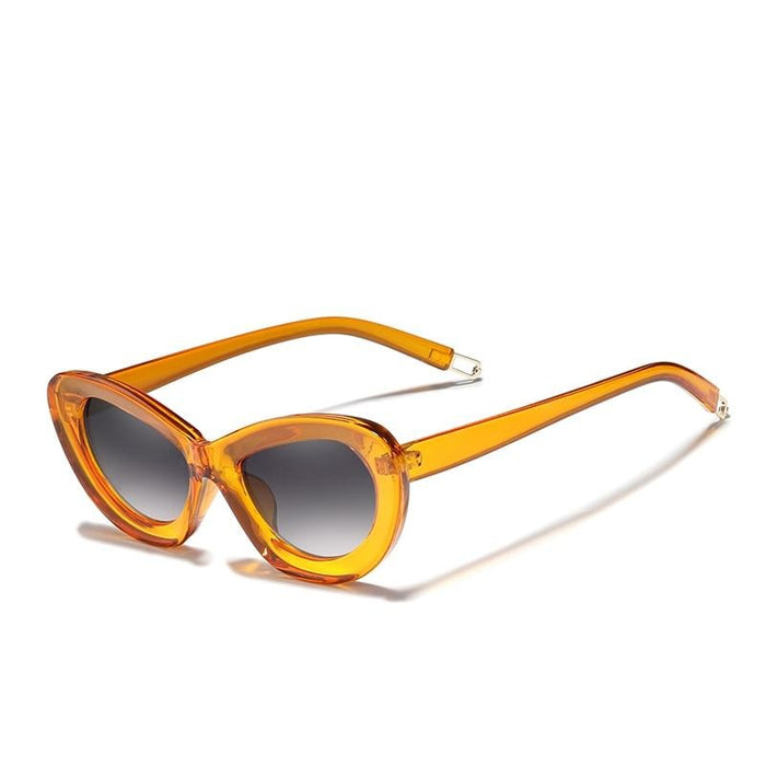 Women's Cat Eye Polarized 'Crystal Summer Shine' Plastic Sunglasses
