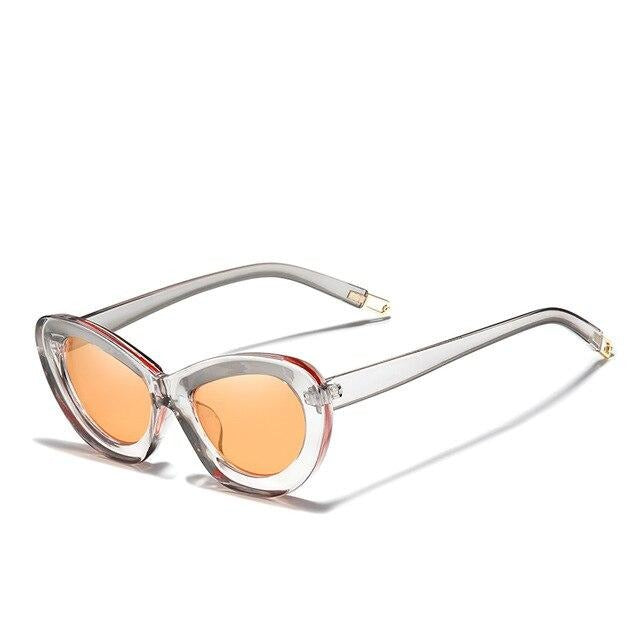 Women's Cat Eye Polarized 'Crystal Summer Shine' Plastic Sunglasses