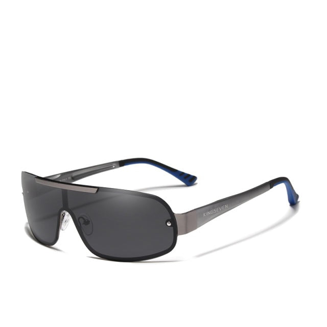 Men's Polarized Rectangle 'Gafas' Metal Sunglasses