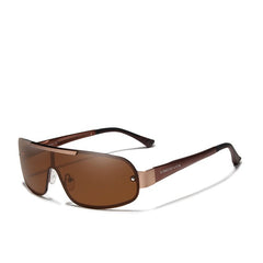 Men's Polarized Rectangle 'Gafas' Metal Sunglasses