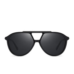 Men's Round Polarized 'John Connor' Metal Sunglasses