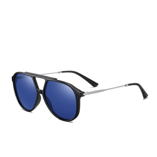 Men's Round Polarized 'John Connor' Metal Sunglasses