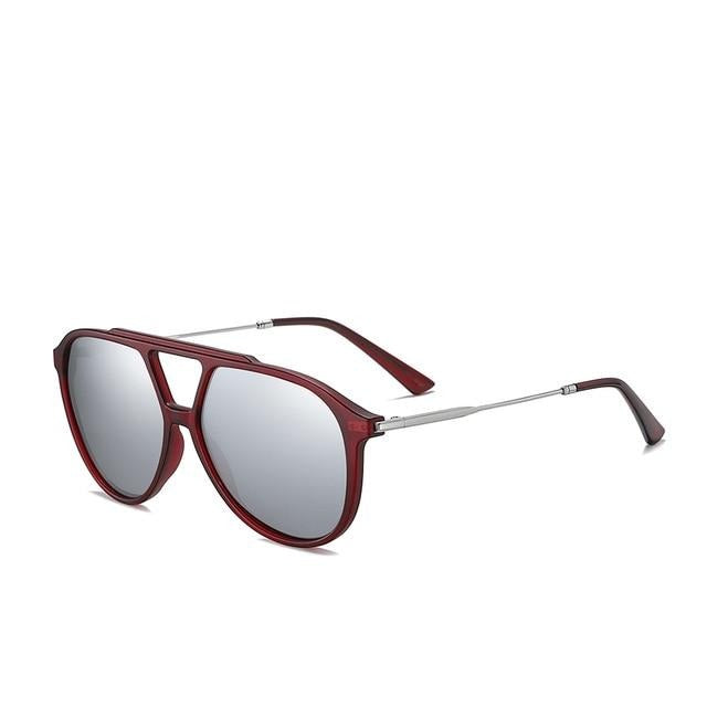 Men's Round Polarized 'John Connor' Metal Sunglasses