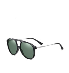 Men's Round Polarized 'John Connor' Metal Sunglasses