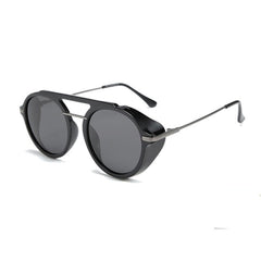 Men's Polarized Round 'Delta' Metal Sunglasses