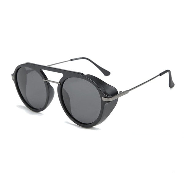 Men's Polarized Round 'Delta' Metal Sunglasses