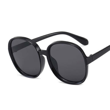 Women's Oversized Vintage  Round 'Rio' Plastic Sunglasses