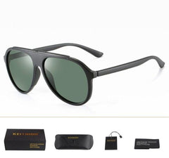 Men's Aviator Polarized 'Channing' Plastic Sunglasses