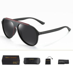 Men's Aviator Polarized 'Channing' Plastic Sunglasses