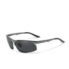 Men's Polarized Oval 'Threshold' Metal Sport Sunglasses