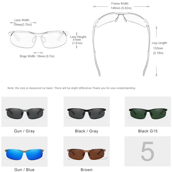 Men's Polarized Oval 'Threshold' Metal Sport Sunglasses