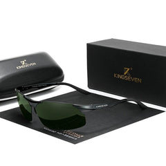 Men's Polarized Oval 'Threshold' Metal Sport Sunglasses