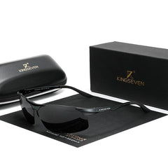 Men's Polarized Oval 'Threshold' Metal Sport Sunglasses