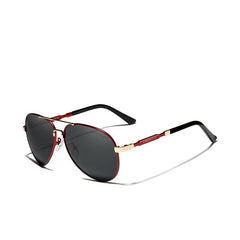 Men's Polarized Aviator 'Grand Touring' Metal Sunglasses