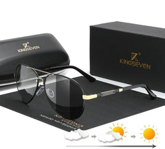 Men's Polarized Aviator 'Grand Touring' Metal Sunglasses