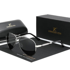 Men's Polarized Aviator 'Grand Touring' Metal Sunglasses