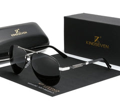 Men's Polarized Aviator 'Grand Touring' Metal Sunglasses