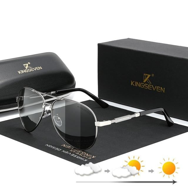 Men's Polarized Aviator 'Grand Touring' Metal Sunglasses