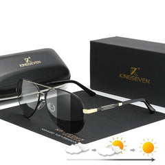 Men's Polarized Aviator 'Grand Touring' Metal Sunglasses