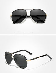 Men's Polarized Aviator 'Grand Touring' Metal Sunglasses