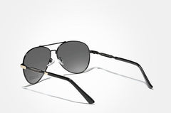 Men's Polarized Aviator 'Grand Touring' Metal Sunglasses