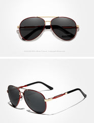 Men's Polarized Aviator 'Grand Touring' Metal Sunglasses