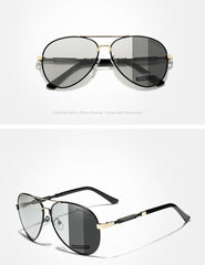 Men's Polarized Aviator 'Grand Touring' Metal Sunglasses