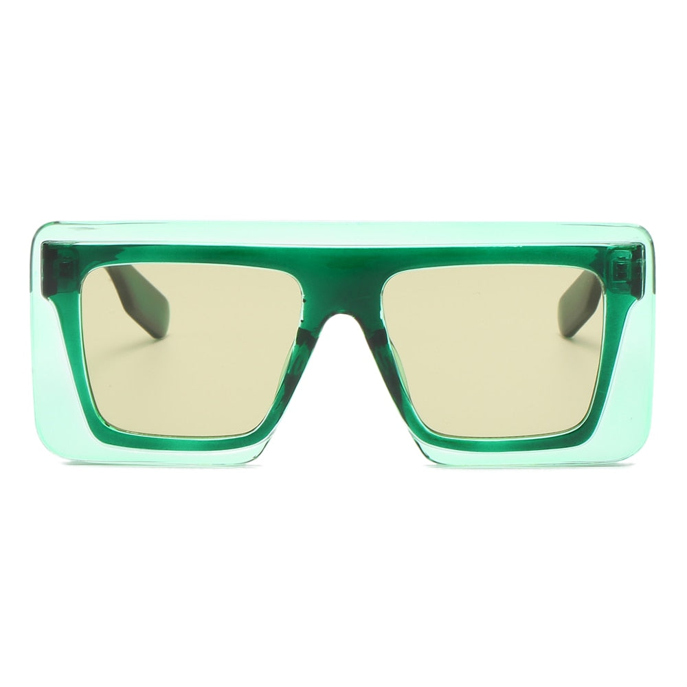 Women's Square 'High Five' Plastic Sunglasses