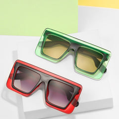 Women's Square 'High Five' Plastic Sunglasses