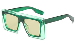 Women's Square 'High Five' Plastic Sunglasses