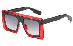 Women's Square 'High Five' Plastic Sunglasses