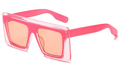 Women's Square 'High Five' Plastic Sunglasses