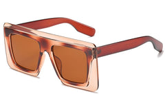 Women's Square 'High Five' Plastic Sunglasses