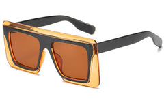 Women's Square 'High Five' Plastic Sunglasses