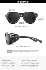 Men's Round 'Reven Anker' Plastic Sunglasses