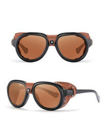 Men's Round 'Reven Anker' Plastic Sunglasses