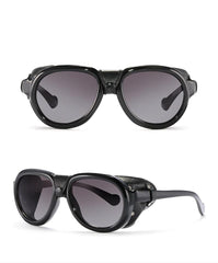 Men's Round 'Reven Anker' Plastic Sunglasses