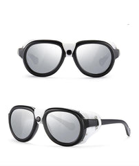 Men's Round 'Reven Anker' Plastic Sunglasses